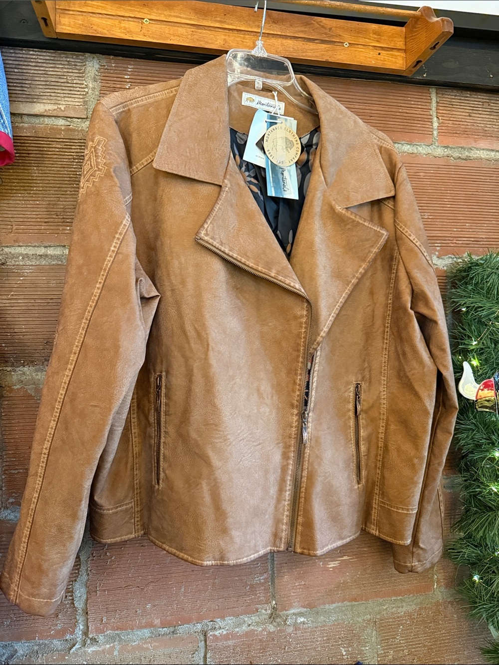 Women’s Tan Suede Leather Jacket - Casual Zip Front